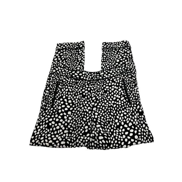 Zara Trafaluc black and white print pull on pants size M - Picture 8 of 15